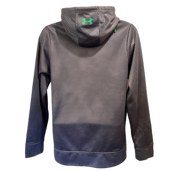 Under Armour Hoodie Cold Gear Mens S Embroidered Gray Green 1.2.2.0:A-0008 - Picture 3 of 13